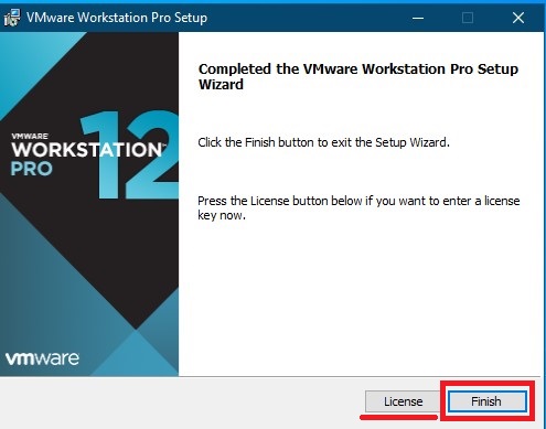 اتمام نصب VMWare Workstation