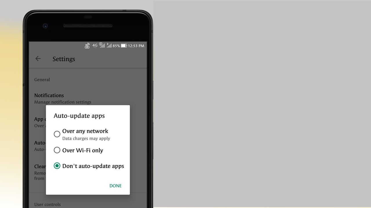 غیرفعال کردن آپدیت اتوماتیک اپلیکیشن های موبایل