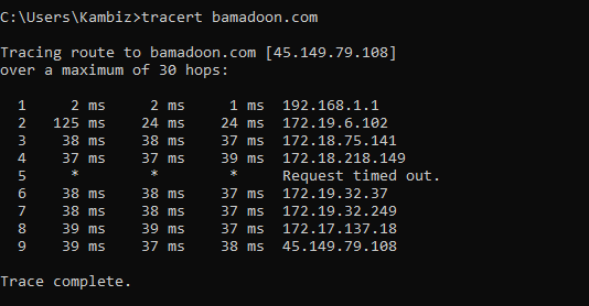 دستور tracert چیست و چه کاربردی در حل مشکلات شبکه دارد؟ - دستور tracert چیست