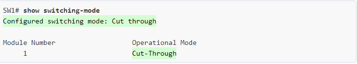 دستور switching-mode در سیسکو