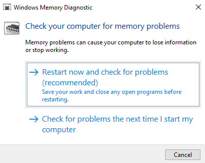 چک کردن سلامتی RAM با Windows memory diagnostic