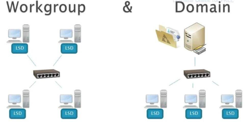 تفاوت شبکه Workgroup و Domain