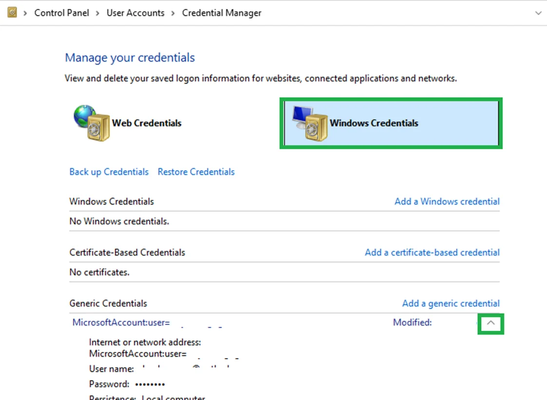 Windows Credential Manager
